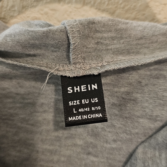 Shein Sleeveless Hooded Casual Dress, Size Large, Gray - Picture 3 of 6